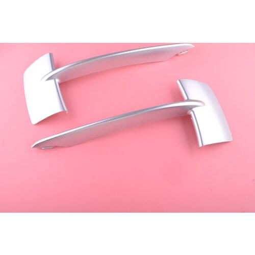 1 Pair Front Bumper Grille Trim Molding ABS Silver 51117303114 51117303113 Fit For BMW X5 F15 2014 2015 2016 2017