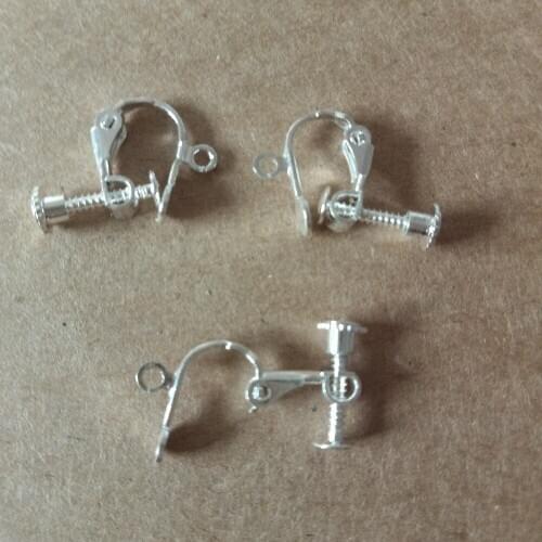 10pcs 1.3X1.6cm With Pendant Hole Adjustable Earless Ear Clip With Pendant Hole Diy Handmade Ear Jewelry Materials Accessories