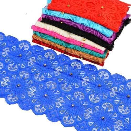 18cm Rivet Lace Ribbon Garment Accessories Exquisite Color Lace Fabric ,Ribbon Tape Trim DIY Embroidered for Sewing Decoration