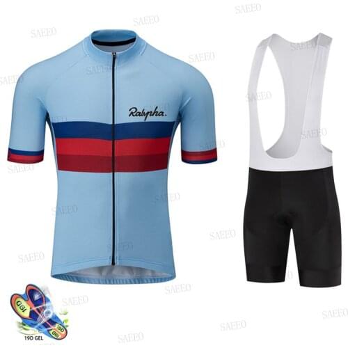 2021 Cycling Jersey Ralvpha Team Cycling Clothing MTB Cycling Bib Pants Set Breathable Anti-UV Ropa Ciclismo Triathlon Cycling