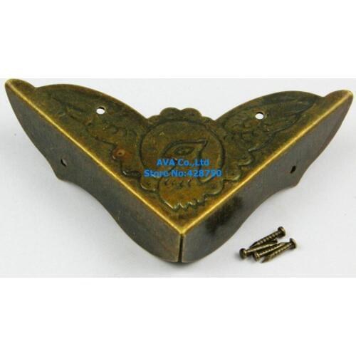 40 Pieces 52mm Antique Brass Jewelry Box Corner Gift Box Corner Protector