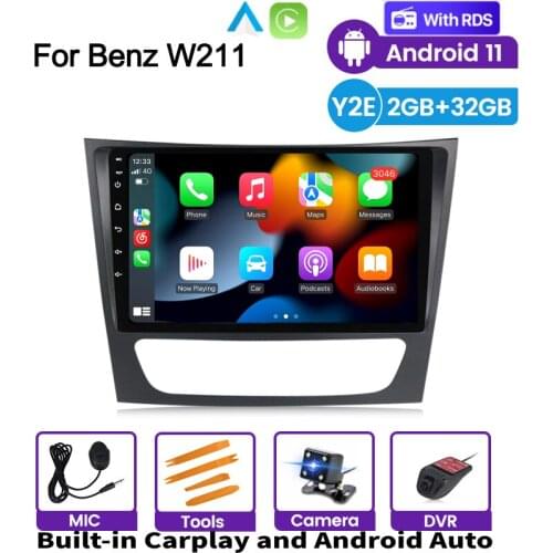 2 Din Android 11 Car Radio With Screen PX6 For Benz E-class W211 E200 E220 E300 E350 E240 E270 W219 Autoradio Intelligent System