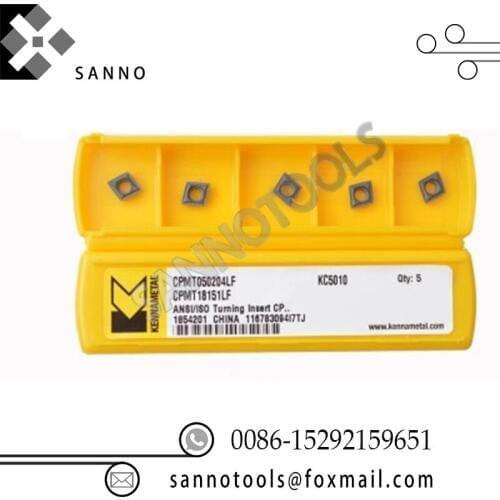 Free shipping! Abrasion-proof turning cutter tools CPMT050204LF KC5010 cnc carbide turning inserts turning blade tool