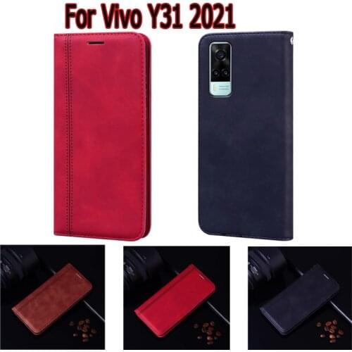 Flip Case For Vivo Y31 2021 Cover Phone Protective Shell Stand Wallet Leather Book For Vivo Y31 Case Etui Hoesje Funda Bag