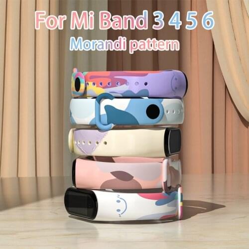 Colorful Strap For Xiaomi Mi Band 6 5 3 4 NFC Sport Strap Watch Silicone Wrist Strap For Amazfit Band 5 Mi band 6 4 3 Wristband