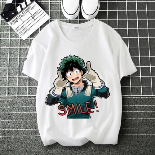 My Hero Academia Kirishima Eijiro LOGO Print Soft T-Shirt Round Collar Short Sleeve Modal Unisex Tee