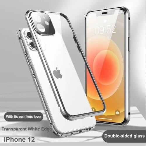 Iphone 12 Mobile Phone Double-Sided All-Round Toughened Glass Fall Proof High-End Luxury Mobile Phone Protective Case