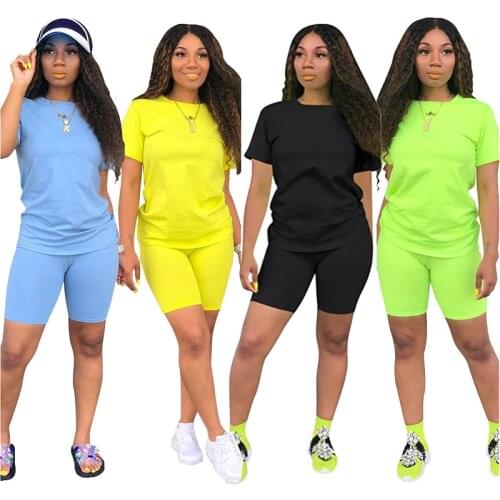 Womens 2 Pieces Sports Outfit Short Sleeve T-Shirt Tops Bodycon Pants Set Tie Dye Tracksuit Sportswear Athletic Tracksuits Set