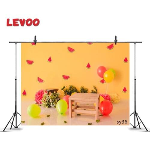 LEVOO Photophone Backdrop Watermelons Balloons Paper Balls Babies Photographic Background Photo Studio Props Vinyl Fotografia