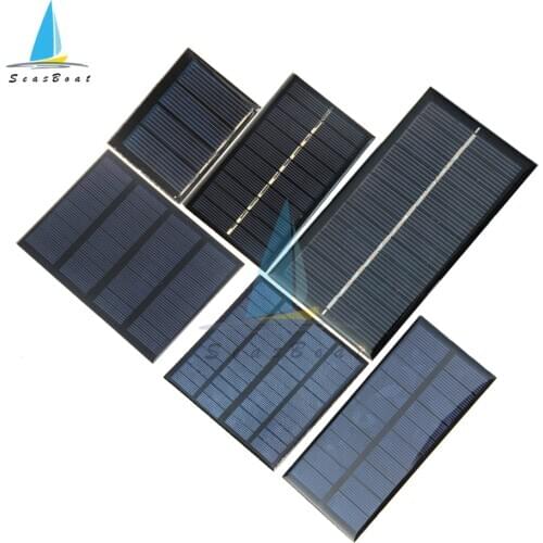 Min Solar Panel Power Bank 0.5V 2V 5V 6V 9V 12V 100MA 115MA 125MA 160MA 250MA 300MA Solar Cell For DIY Solar Charger