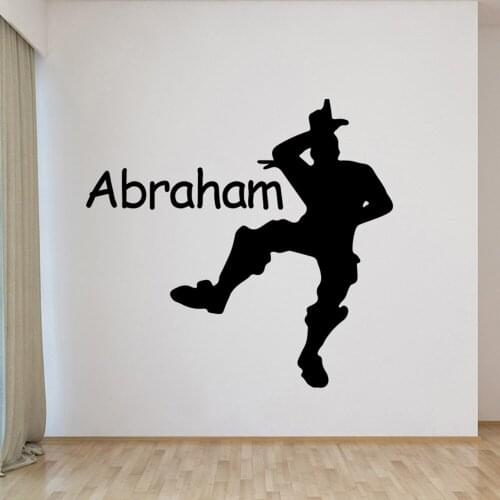 Cartoon Custom name Wall Stickers Decorative Sticker Home Decor For Baby Kids Rooms Decor Diy Pvc Home Decoration Accessories