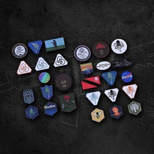 Octopus Trident Bear Combination Sticker Tree Of Life Tactical Printing Adhesive For Phone Suitcase Military Journal Scrapbook