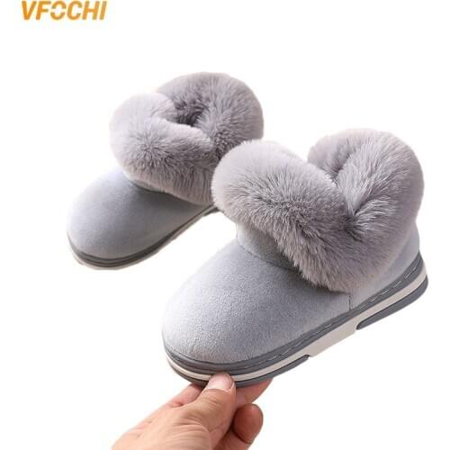 VFOCHI New Girl Winter Boots for Kids Soft Girl Non-Slip Outdoor Shoes Thick Children Casual Boots Warm Girl Shoes Snow Boots