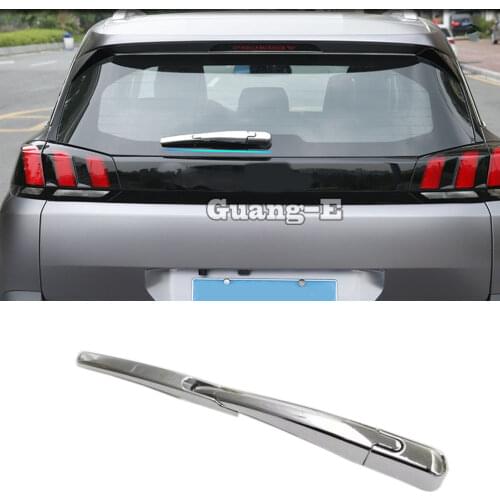 Trim Windscreen ABS Chrome Rear Glass Wiper Nozzle Tail Window Frame For Peugeot 3008 GT 3008GT 4008 2016 2017 2018 2019 2020
