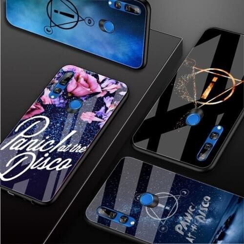 Panic! At The Disco Tempered Glass Phone Case For Huawei honor 8X 9 10i 20i 20Lite 20Pro 30 Pro Cover Shell