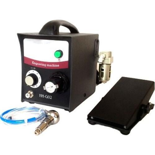NEW Pneumatic Engraving machine 220V/110V one handpieces foot control, Jewelry Engraving Equipment Graver tools