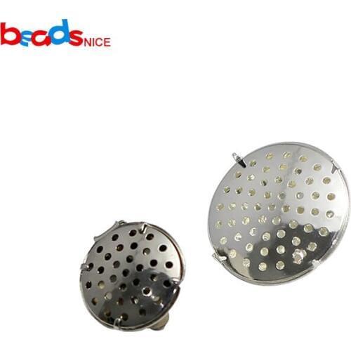 Beadsnice ID37616C Clip-on Earring with Cabochon Cameo Setting Blank,Earring Findings