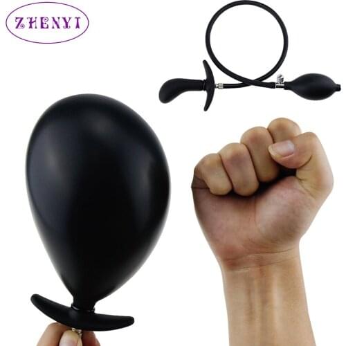 New Inflatable Anal Plug Silicone Anal Sex Toys Prostate Massager For Anal Extender Dilatador Sex Product Anus Expand Tools