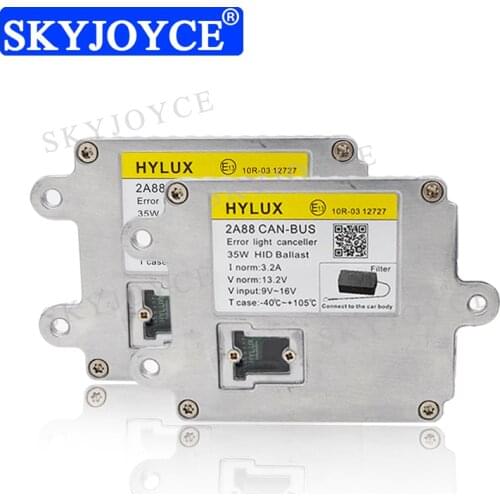 SKYJOYCE 1Pair 12V 35W Original Hylux Canbus HID Ballast Hylux 2A88 Slim Canbus HID Ballast Reactor For 35W Headlight HID Kit