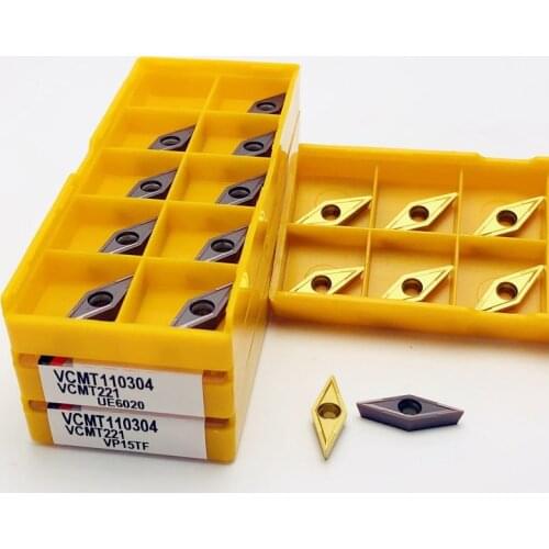 VCMT110304 VP15TF UE6020 US735 carbide blade CNC lathe cutting tool tungsten carbide blade stainless steel turning tools