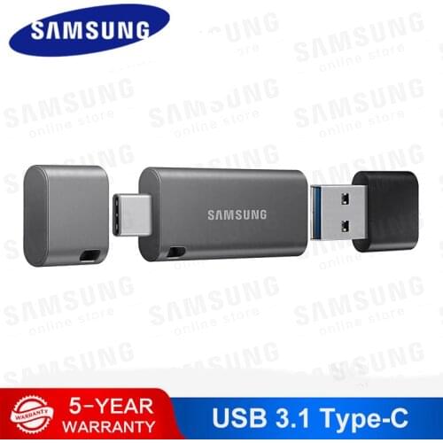 Samsung Usb Flash Drive 32g 64g 128g 256g Double Port Pen Drive Usb3.1 Type C Type A Pendrive Memory Stick For Smartphone Tablet
