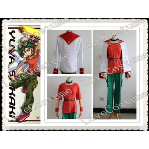 Yu-Gi-Oh! Arc-V Yu Gi Oh Arc V Trading Card Game Yuya Sakaki Cosplay Costume Tailor made