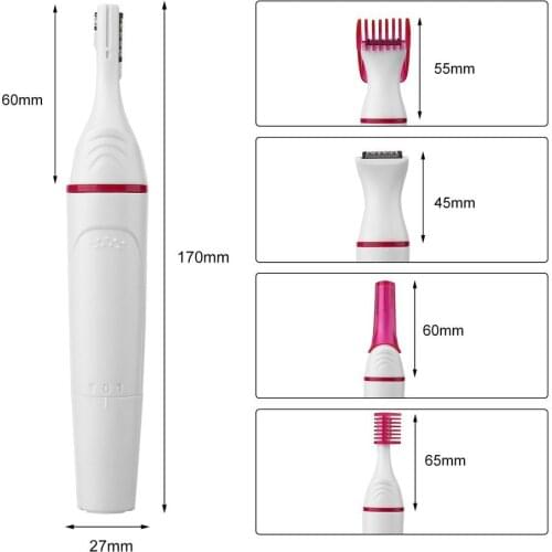 5 in 1 Women Epilator Female Eyebrow Trimmer Lady Shaver For Hair Removal Shaving Machine Face depilador Bikini Depilatory P40