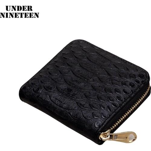 Under Nineteen Wallets Women Fashion Vintage Small Wallet Leather Purse Female Money Bag Small Zipper Coin Purse Wholesale Gifts