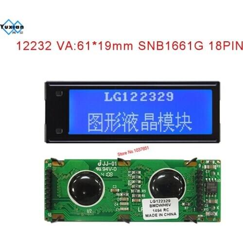 Lcd module 12232 122x32 mini small SBN1661G display panel LG122329 EA DIP122-5NLED VER-A02