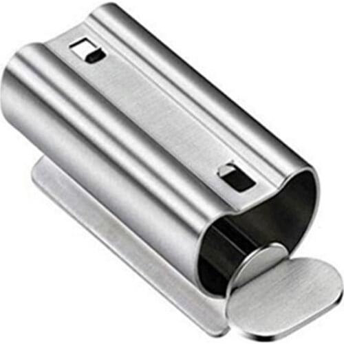 1PC Steel Rolling Toothpaste Squeezer Roller Tools Metal Tooth Bathroom Squeezer Squeezing Paste Dispenser Tube B6Q0