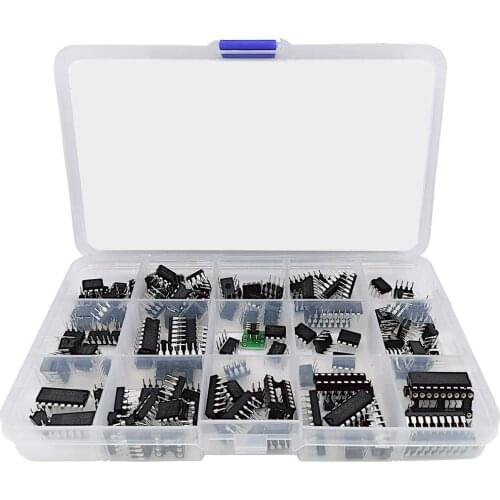 150 PCS Chip Opamp Oscillator Timer Optocoupler IC Pwm IC Chip Assortment Operational Amplifiers PC817 NE555 LM358 LM324 JRC4558