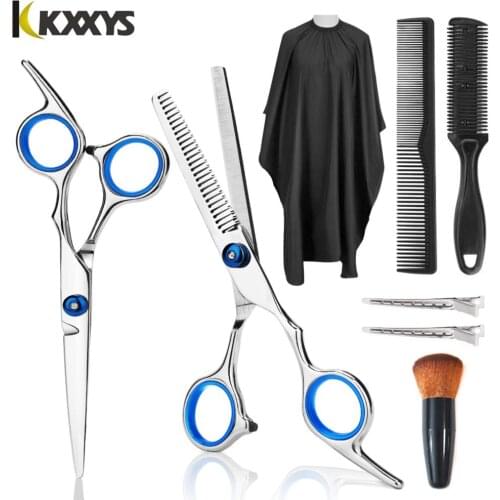 7/9/11pcs Professional Hairdressing Scissors Kit Hair Barber Haircut Thinning Shears Devices for Cutting Scissors Set Salon Tool