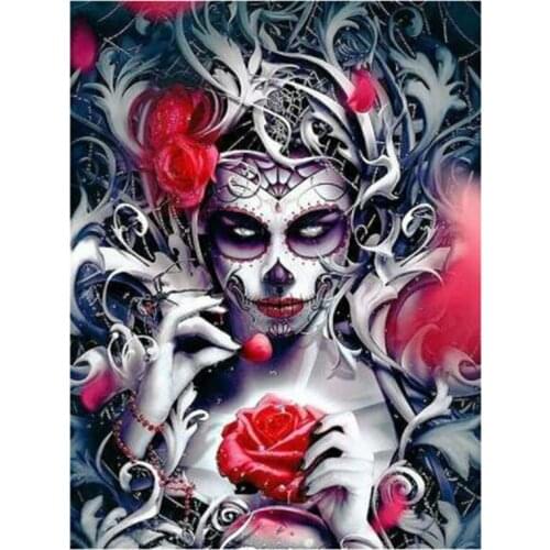 5D DIY Full Round/Square Diamond Painting Girl & Rose 3D Embroidery Cross Stitch Rhinestone Mosaic Home Decor Art Yc1054