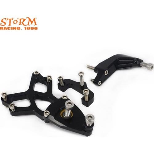 Aluminum Steering Damper Stabilizer Mounting Bracket Adapter Set For Honda CBR1000RR 2008 2009 2010 2011 2012 2013 2014