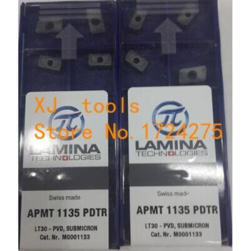 Free Shipping 10pcs APMT1135PDTR LT30 Milling cutter Carbide Inserts for indexable end milling cutter CNC machine