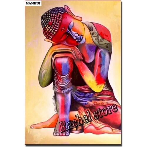 Diy Diamond Painting Cross Stitch Kits Diamond Mosaic Buddha statue Full Square Diamond And Round Diamond Embroidery RS282