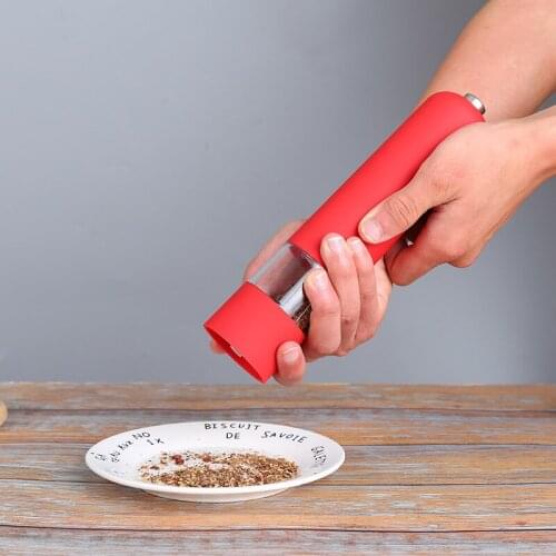 Electric Pepper Grinder Salt Mill Kitchen Gadgets Stainless Steel Herb Grinder Spice Mill Food Crusher Household Accessories