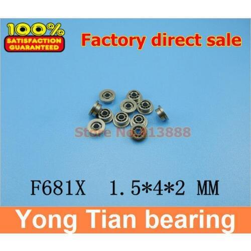 1pcs) flange bearing Thin wall deep groove ball bearings F681X 1.5*4*5.1*2*0.8 mm