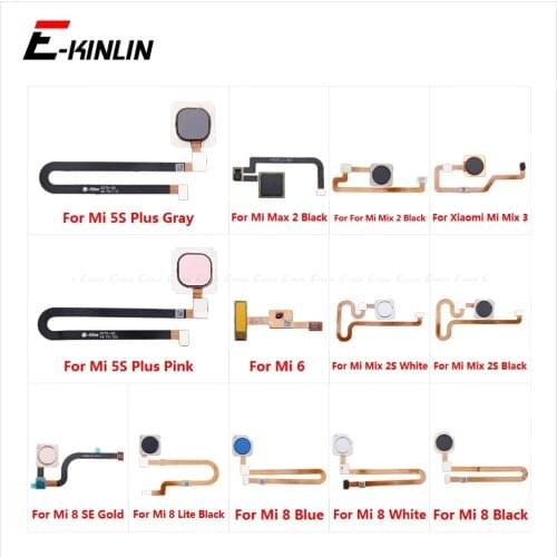 Touch ID Fingerprint Connection Sensor Connector Flex For Xiaomi Mi 8 6 Lite SE Mi5S Mix Max 2 2S 3 Plus Home Return Button Key