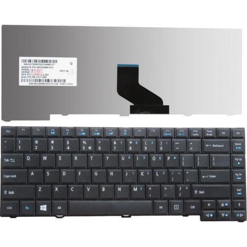 GZEELE New Laptop US Keyboard For Acer TravelMate P243-M P243-MG Black E400HR 9Z.N6HSQ.21D