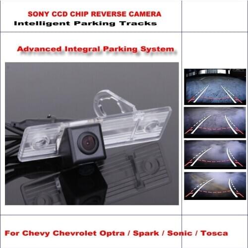 Car Rear View Camera For Chevrolet Chevy Optra/Spark/Sonic/Tosca HD Parking Intelligentized Trajectory Guideline Dynamic CAM
