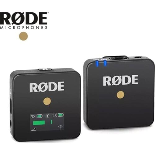 Rode Wireless GO Compact Digital Wireless Microphone System 2.4GHz with Built-in condenser microphone for Recording Vlog camera