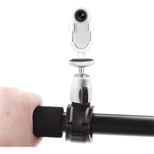 Sports Camera Fixing Bracket Clip + Bicycle Stand Selfie Stick for Insta360 Go Camera Accessories