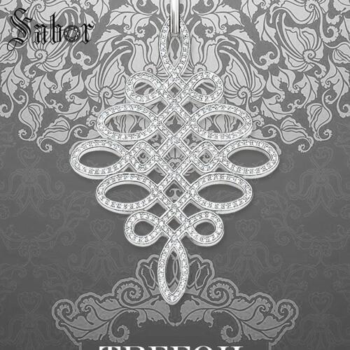 White CZ Large Love Knot Pendant Fashion Jewelry silver color Ethnic Gift For Women Girls Fit Necklace 2020 New thomas