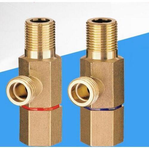 1/2" brass angle valve triangle valve copper hot and cold thickening copper angle valve water stop valve
