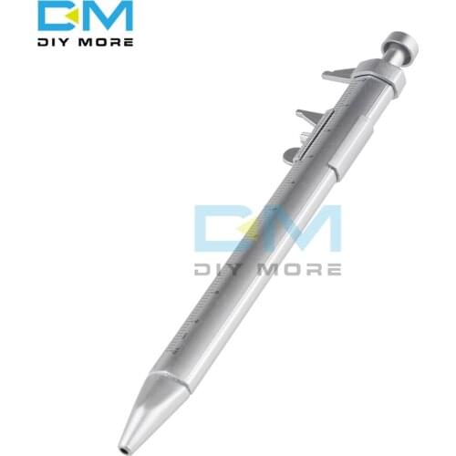 Multifunction 0.5mm Gel Ink Pen Vernier Caliper Roller Ball Pen Black/Blue Refill Stationery Ball-Point 0-150mm Measuring Tool