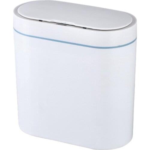 8L Smart Sensor Trash Can Electronic Automatic Household Bathroom Waterproof Narrow Seam Smart Induction Bin