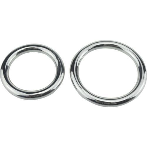 New male top quality stainless steel heavy duty metal cock ring penis lock restraint bondage delay time sex toy adult for man