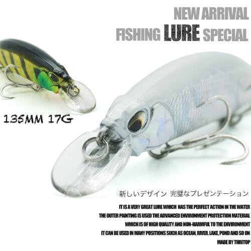 Thritop New Wobblers Artificial Bait Carp 135mm 17g TP075 Hard Bait Bass Lures Jerkbait Fishing Minnow Tackle Tools