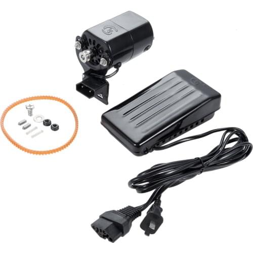 Old Sewing Machine Motor Foot Pedal with Controller Kit 0.9A 220V 50Hz 180W with Carbon Brush fit Old Household Sewing Machine